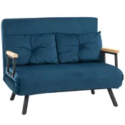 Homestar Sofa postelja nastavljiv naslon za hrbet 102x73x81 cm modra
