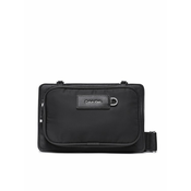 Calvin Klein Torbica za okrog pasu Elevated Multi Zip Xbody K50K510213 Črna