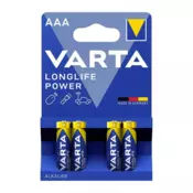 Varta Longlife Power LR03 1.5V alkalna baterija pakovanje 4 kom