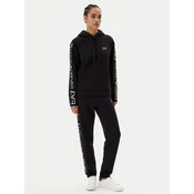 EA7 Emporio Armani Športna obleka  črna / bela