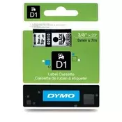 Dymo D1 9 mm x 7 m crno/prozirna traka za označavanje NDY0720670