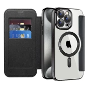 Etui SmartMag Book z Magsafe tehnologijo in RFID denarnico za iPhone 15 Pro Max - black