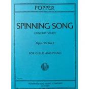 POPPER:SPINNING SONG OP.55 NO.1 CELLO AND PIANO