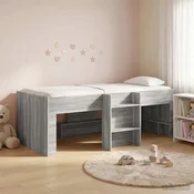 Kreveta za visoko spavanje djece 2 pcs Siva Sonoma