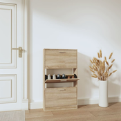 Ormaric za cipele boja hrasta 59x17x108 cm konstruirano drvo