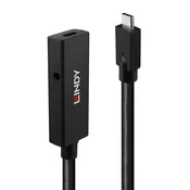 LINDY LINDY USB-C kabel USB 3.2 gen. 2 (USB 3.1 gen. 2) USB-C® vtič\, USB-C® vtičnica 5.00 m črna 43364, (20578051)