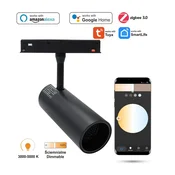 WiFi Zigbee tirni LED reflektor 30W za magnetne tirnice SMART TRACK 48VDC 3000-5000K zatemnljiv