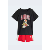 ADIDAS SPORTSWEAR Športna trenirka Disney Micky Maus  temno oranžna / rubin rdeča / črna / bela