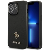 Guess GUHCP13LPS4MK iPhone 13 Pro 6,1 black hardcase Saffiano 4G Small Metal Logo (GUHCP13LPS4MK)