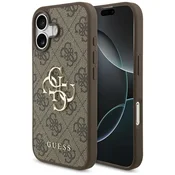 Originalen trden TPU ovitek Guess 4G Big Metal Logo za iPhone 17 - brown