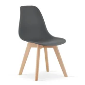 KITO stolica tamno siva / prirodne noge x 1