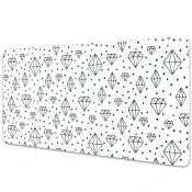 Decormat Podloga za pisalno mizo Drawn diamonds 120x60 cm