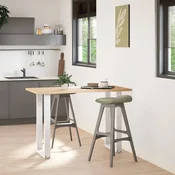 vidaXL vidaXL Noge za barsko mizo v obliki črke U, 2 kosa, bele barve, 40 x (90-91) cm, jeklo, (5000268882)