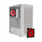 WHITE SHARK Bullet Belo Kucište + 4 x Dash Ventilatora