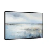 Canvas Slika na platnu Fleur bleue, 45x30 cm, Sa ramom, Crna