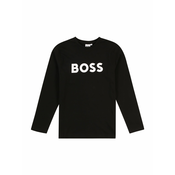 BOSS Otroška bombažna majica z dolgimi rokavi BOSS