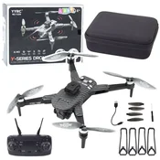 slomart Dron LEAN TOYS Y329 z HD kamero, WiFi in LED lučkami, črn karbon