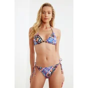 Trendyol Mixed Floral Print Low Waist Bikini Bottoms