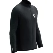 COMPRESSPORT Seamless Zip v2 pulover, black melange (L)