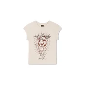 Ed Hardy Majica ecru/pikčasto rjava