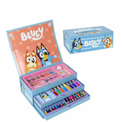 COLOURING STATIONERY SET BRIEFCASE BLUEY