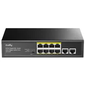 Cudy GS1010PS2 Mrežni ruter 8-Port Gigabit PoE+ Switch, 2 Uplink Gigabit Ports, 2 Gigabit SFP Slots 120W