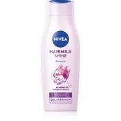 063911 NIVEA Hairmilk Natural Shine mlečni šampon za sijaj 400 ml