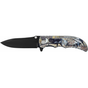 Ausonia 26592 Zložljiv žepni nož, motiv jelena 18,5 cm