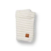 Elodie furry knit vanilla white pokrivac