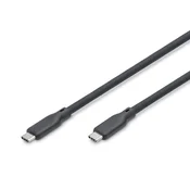 Digitus silikonski kabel USB4 različice 2.0, USB 80 Gbps, 1,5 m, črn
