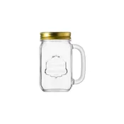 Jar with handle, made of glass, 488ml, Country - Borgonovo