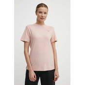 Kratka majica Fjallraven Hemp Blend T-shirt ženska, roza barva, F14600163