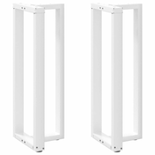 Noge za barski stol T-oblika 2 kom Bijele 50x35x(110-111) cm Celik