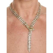 Addicted2 Verižica Drago collana serpente placcata oro con Swarovski cristalli zlata