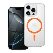 OEM Ovitek za iPhone 13 Drop Glue Colorful Ring Mag Cover, združljiv z MagSafe, oranžen