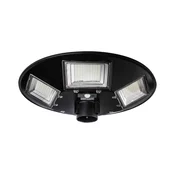 LED Solarna ulična svetilka s senzorjem LED/22W/6V 6500K IP65 črna + Daljinski upravljalnik