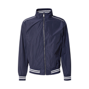 GUESS Prehodna jakna temno modra/bela