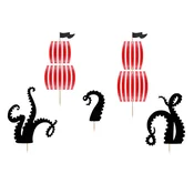 shumee Pirati z okraski, mešani, 13,5-21 cm (1 paket/5 kosov)