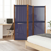 Greatstore Paravan 3-delni temno moder 210x180 cm