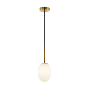 Luster na sajli ALIAS 1xG9/8W/230V precnika 12 cm zlatne boje