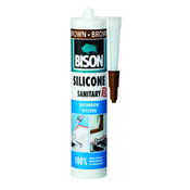 Sanitarni silikon, Bison, rjav, 280ml