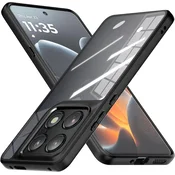 GS Ovitek za Motorola Signature Fusion Hybrid, prozoren s črnim okvirjem