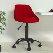 Vidaxl vidaXL Vinsko rdeč žameten jedilni stol