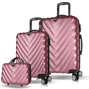 MyValice Set kofera 7484, 3 dela, Rose Gold