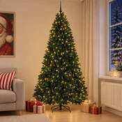 Umetno božično drevesce, temno zeleno, z bučkami 270 cm 600 LED