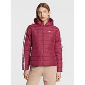 adidas Prehodna jakna HS6769 Bordo rdeča Slim Fit