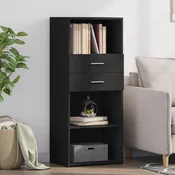 Vidaxl vidaXL Visoka omarica črna 50x42,5x124 cm material na osnovi lesa
