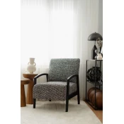 Atelier del Sofa Fotelja Luma, Crno-bela