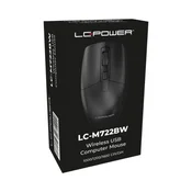 LC power lc-m722bw optical compact 2.4ghz wireless 1600dp iblack Mouse usb wireless ( 25756 )