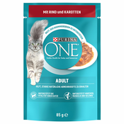Purina One Adult   - Govedina & korenje (52 x 85 g)